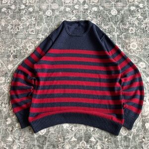 2010’s Striped Navy and Red Men's Sweater